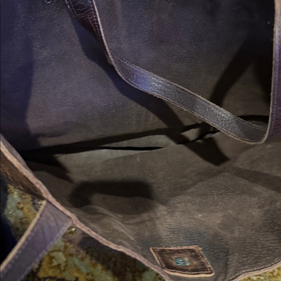 Vintage Leather Tote Bag in Rich Brown - Picture 4 of 4